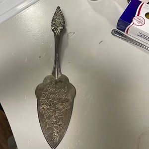 Sterling silver Holiday cake server